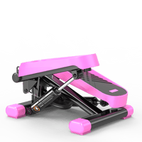 High-Capacity Mini Stepper For Home Office Workouts With Resistance Bands And LCD Monitor - Supports 330LBS
