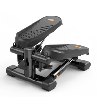High-Capacity Mini Stepper For Home Office Workouts With Resistance Bands And LCD Monitor - Supports 330LBS