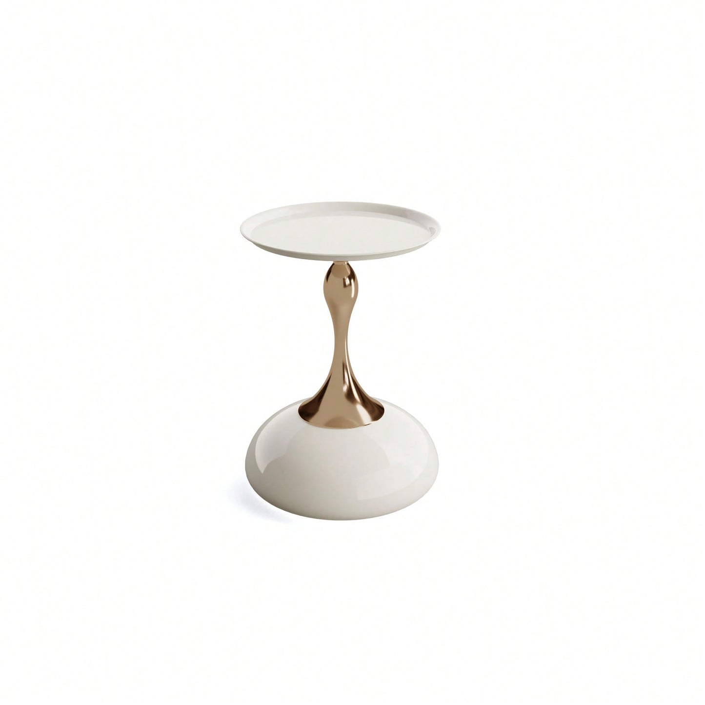 Elegant Minimalist Round Iron End Table For Luxury Home Decor - Perfect For Small Spaces