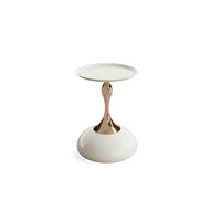 Elegant Minimalist Round Iron End Table For Luxury Home Decor - Perfect For Small Spaces