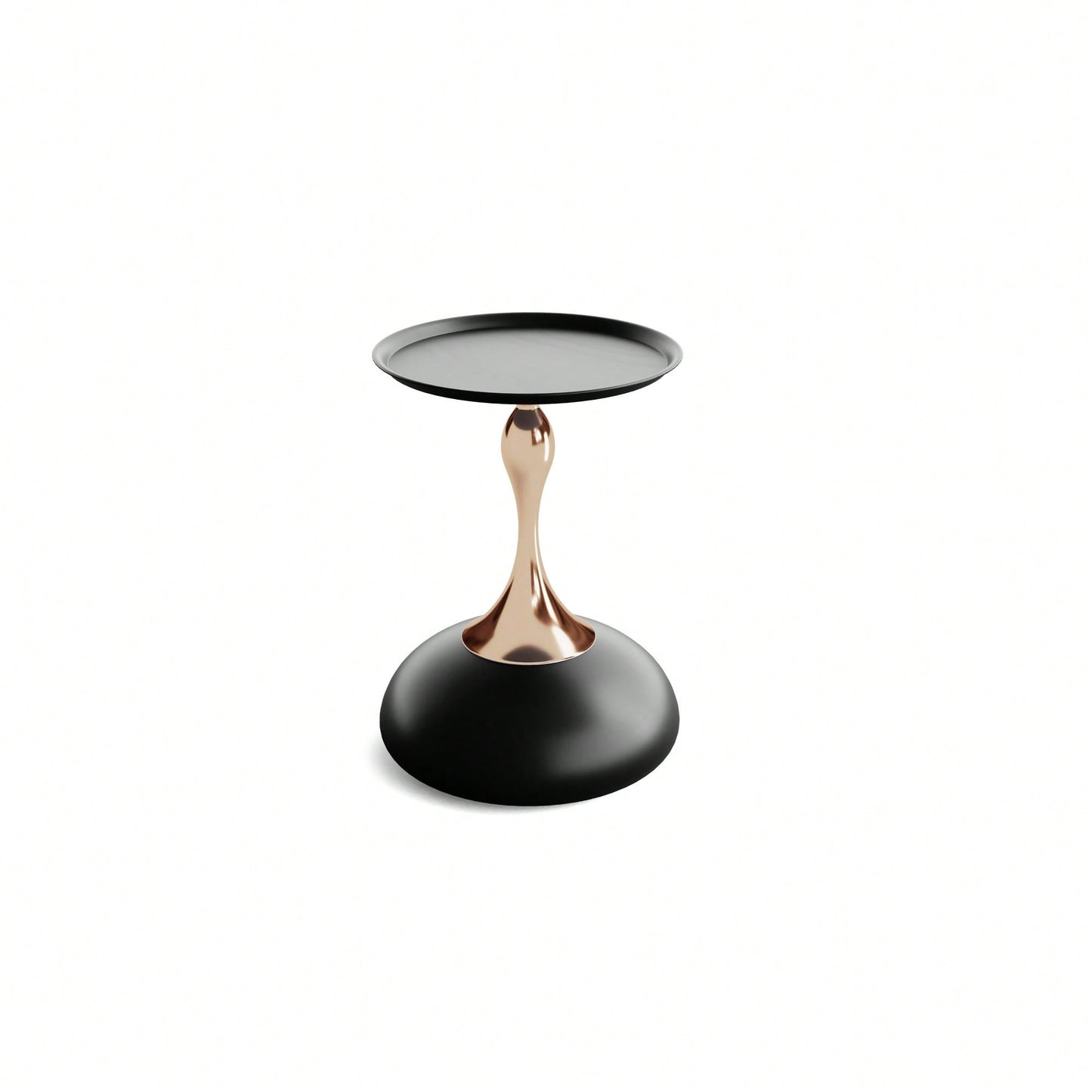 Elegant Minimalist Round Iron End Table For Luxury Home Decor - Perfect For Small Spaces