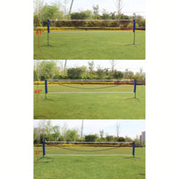 Portable 17ft Volleyball And Badminton Net With Stand And Carrying Bag – Perfect For Outdoor Sports Fun!