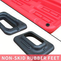 Versatile Adjustable Aerobic Step Platform For Fitness Training - Includes 4 Risers, Red And Black Design