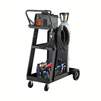 Heavy-Duty 3-Tier Welding Cart With 400Lbs Capacity, 360° Swivel Wheels, And Tank Storage Chains For MIG, TIG, ARC, And MMA Welders