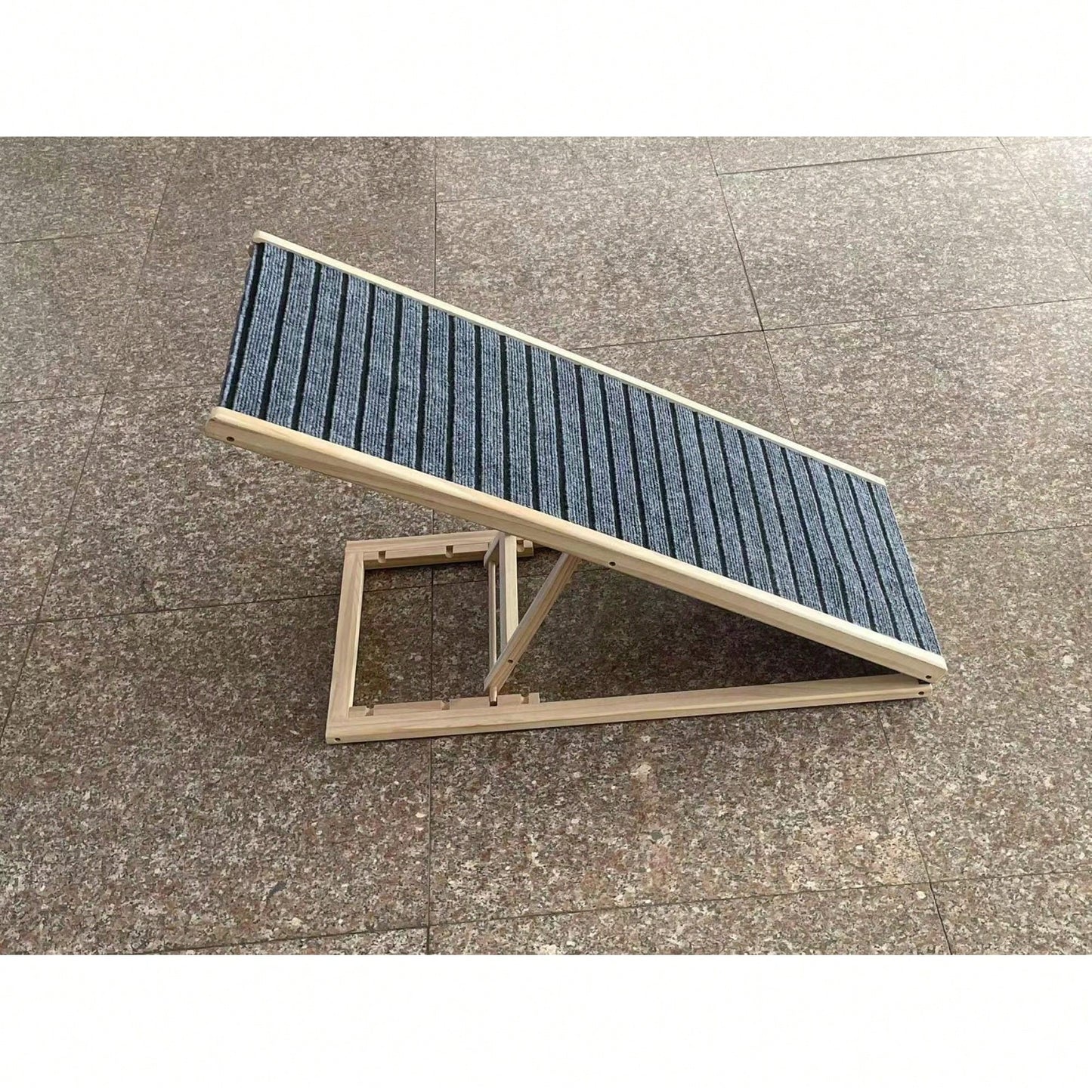 Extra Wide Adjustable Dog Ramp for Beds and Cars Non-Slip Surface Supports 200 Lbs Ideal for All Breeds