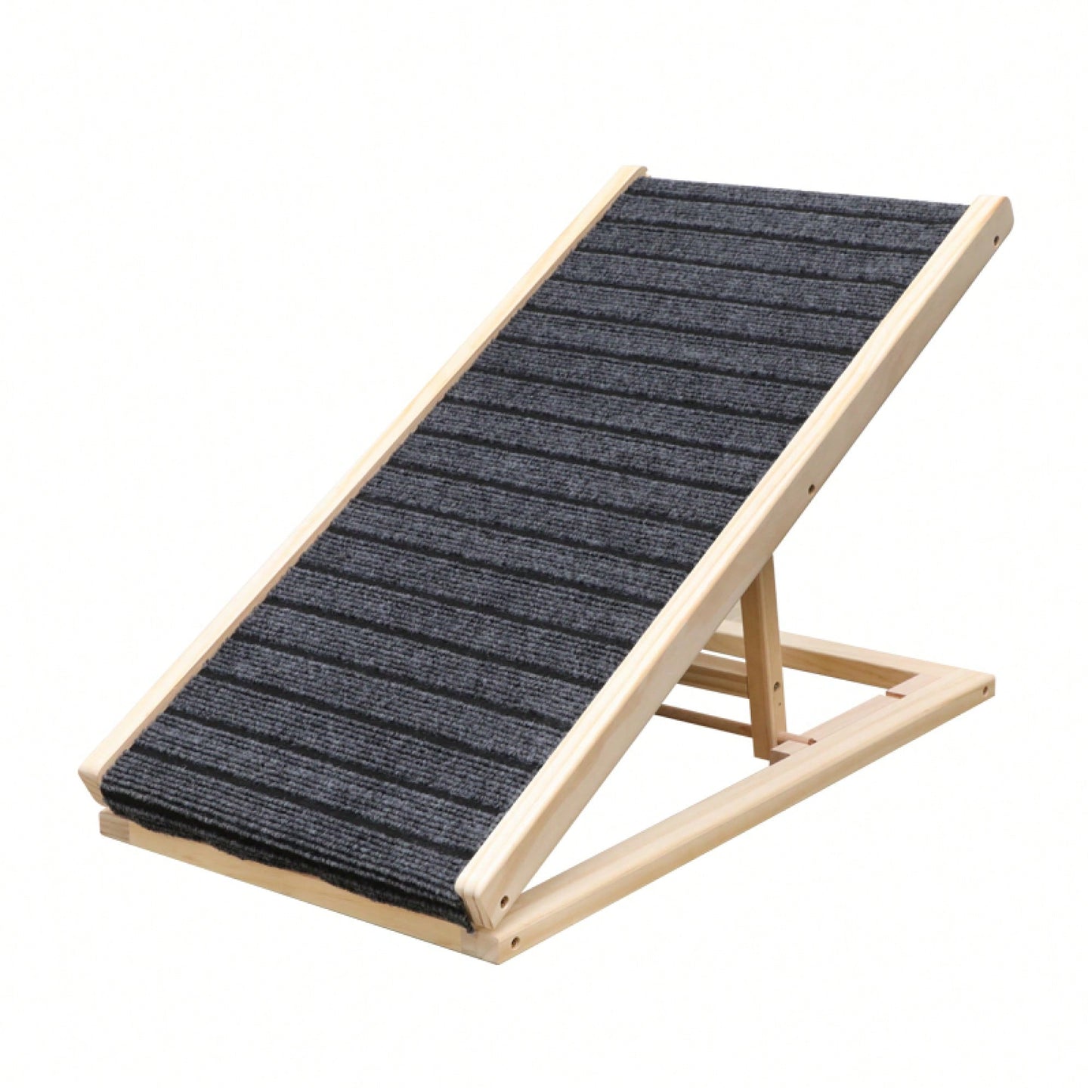 Extra Wide Adjustable Dog Ramp for Beds and Cars Non-Slip Surface Supports 200 Lbs Ideal for All Breeds