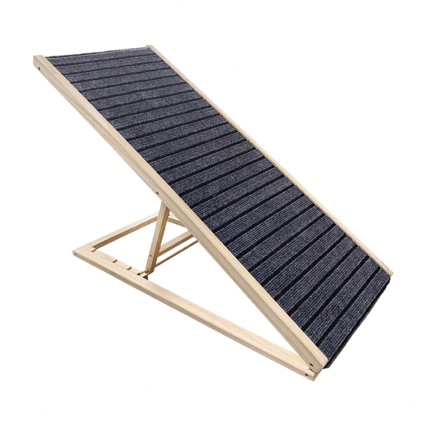 Extra Wide Adjustable Dog Ramp for Beds and Cars Non-Slip Surface Supports 200 Lbs Ideal for All Breeds