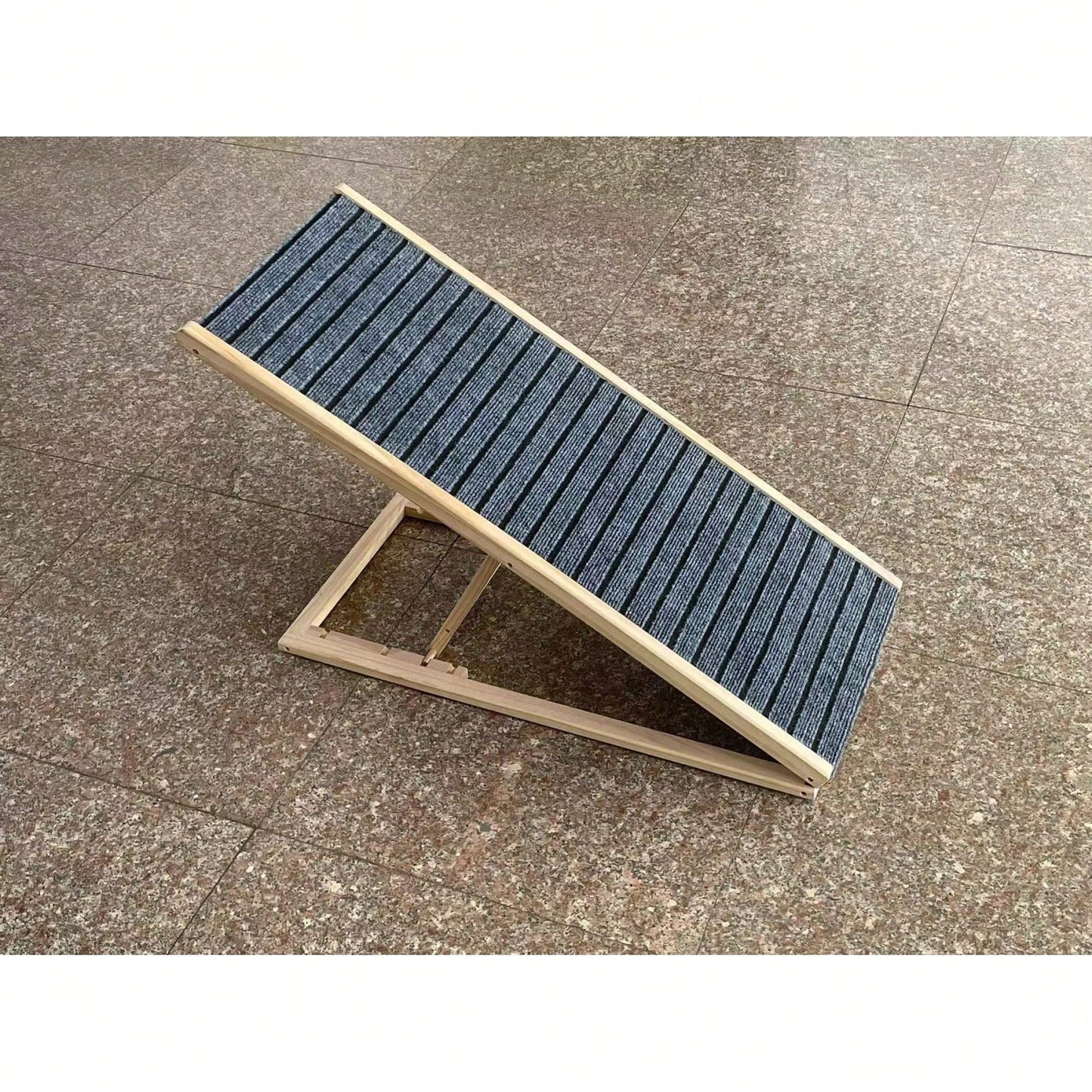 Extra Wide Adjustable Dog Ramp for Beds and Cars Non-Slip Surface Supports 200 Lbs Ideal for All Breeds