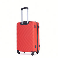 4-Piece Lightweight Hard Shell Luggage Set With Spinner Wheels, TSA Lock, 16/20/24/28 Inch - Sleek Black Travel Case