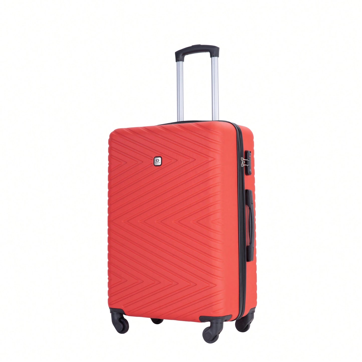 4-Piece Lightweight Hard Shell Luggage Set With Spinner Wheels, TSA Lock, 16/20/24/28 Inch - Sleek Black Travel Case