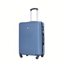 4-Piece Lightweight Hard Shell Luggage Set With Spinner Wheels, TSA Lock, 16/20/24/28 Inch - Sleek Black Travel Case