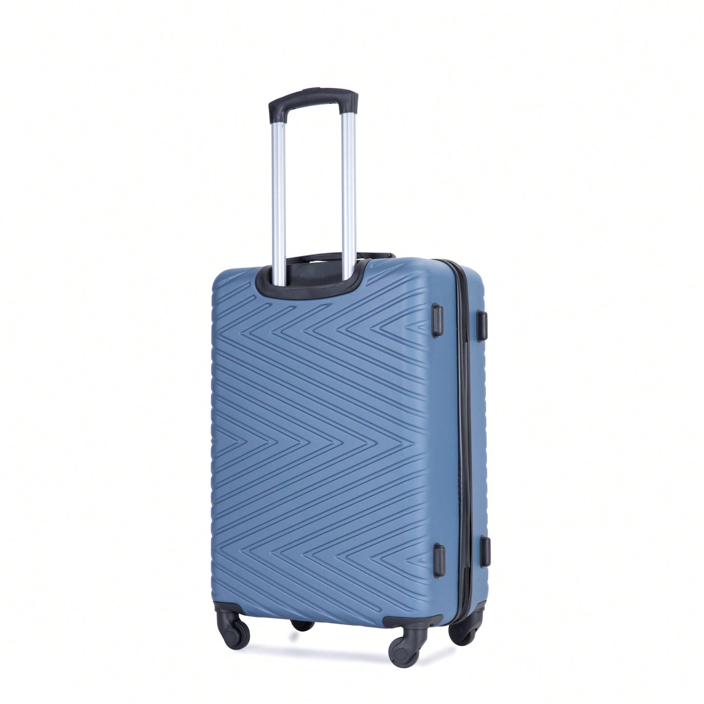 4-Piece Lightweight Hard Shell Luggage Set With Spinner Wheels, TSA Lock, 16/20/24/28 Inch - Sleek Black Travel Case