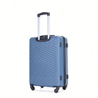 4-Piece Lightweight Hard Shell Luggage Set With Spinner Wheels, TSA Lock, 16/20/24/28 Inch - Sleek Black Travel Case