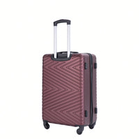 4-Piece Lightweight Hard Shell Luggage Set With Spinner Wheels, TSA Lock, 16/20/24/28 Inch - Sleek Black Travel Case