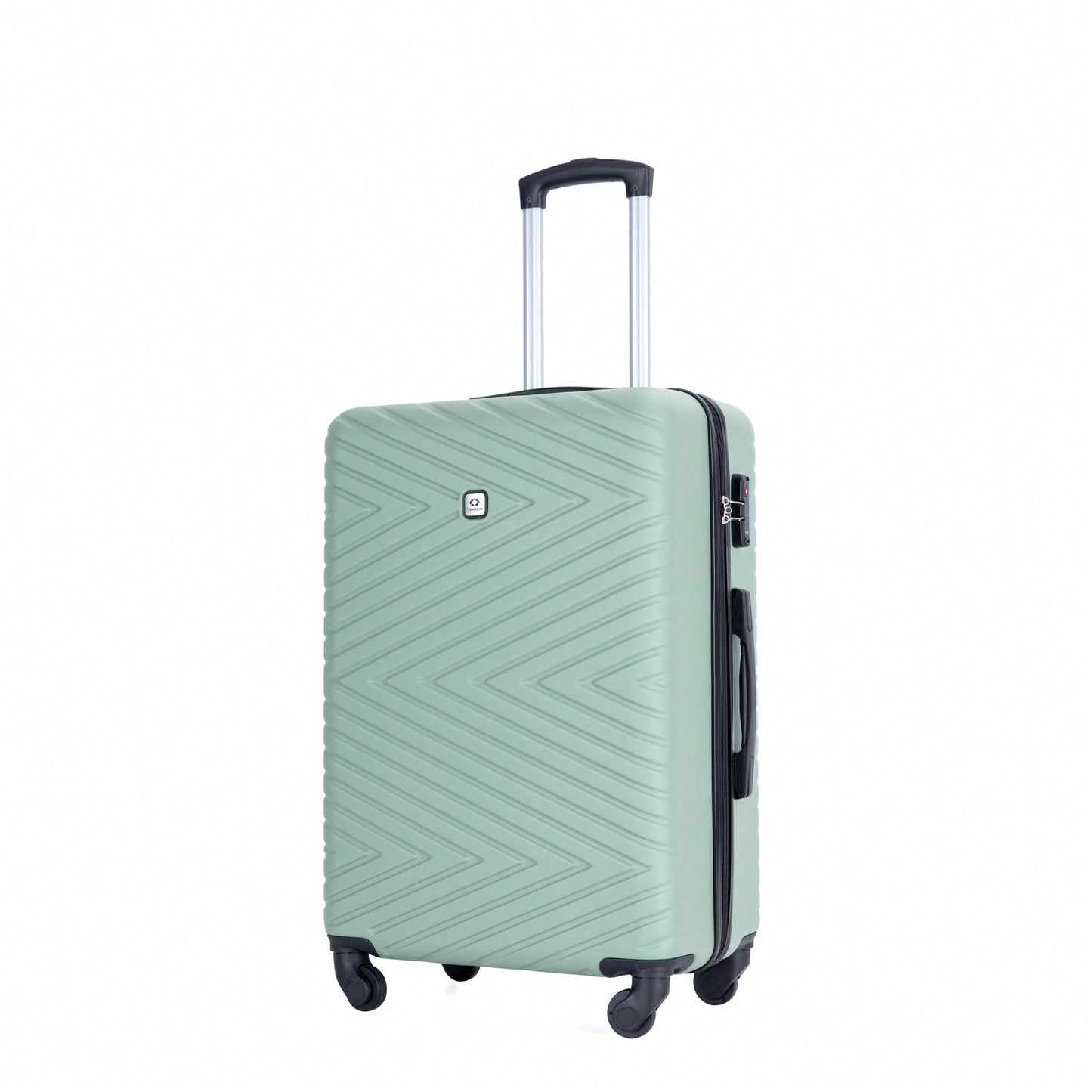 4-Piece Lightweight Hard Shell Luggage Set With Spinner Wheels, TSA Lock, 16/20/24/28 Inch - Sleek Black Travel Case