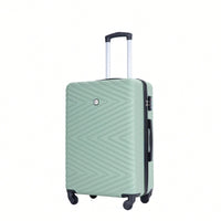 4-Piece Lightweight Hard Shell Luggage Set With Spinner Wheels, TSA Lock, 16/20/24/28 Inch - Sleek Black Travel Case