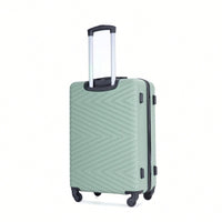 4-Piece Lightweight Hard Shell Luggage Set With Spinner Wheels, TSA Lock, 16/20/24/28 Inch - Sleek Black Travel Case