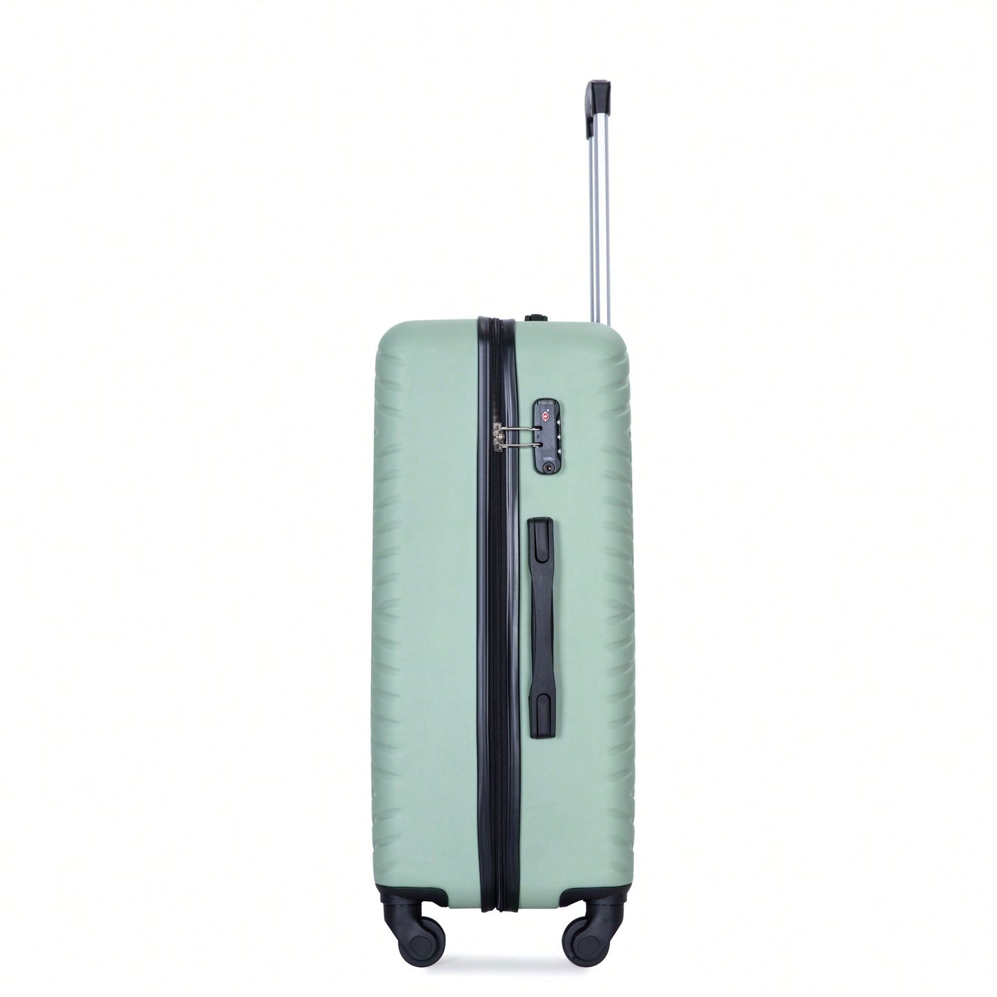 4-Piece Lightweight Hard Shell Luggage Set With Spinner Wheels, TSA Lock, 16/20/24/28 Inch - Sleek Black Travel Case