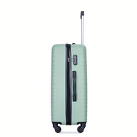 4-Piece Lightweight Hard Shell Luggage Set With Spinner Wheels, TSA Lock, 16/20/24/28 Inch - Sleek Black Travel Case