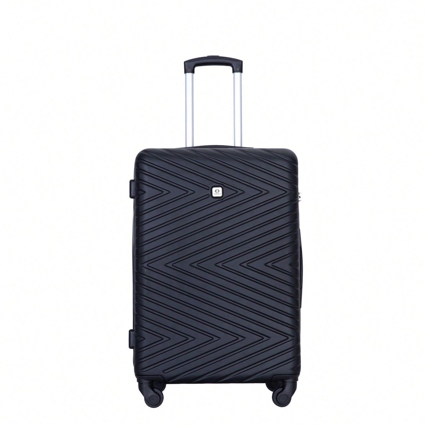 4-Piece Lightweight Hard Shell Luggage Set With Spinner Wheels, TSA Lock, 16/20/24/28 Inch - Sleek Black Travel Case