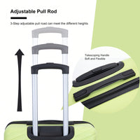 4-Piece Lightweight Hard Shell Luggage Set With Spinner Wheels, TSA Lock, 16/20/24/28 Inch - Sleek Black Travel Case