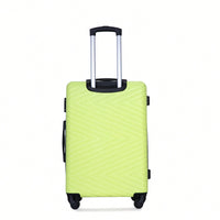 4-Piece Lightweight Hard Shell Luggage Set With Spinner Wheels, TSA Lock, 16/20/24/28 Inch - Sleek Black Travel Case