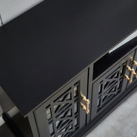 Elegant Storage Sideboard Buffet Table With Versatile Doors For Dining Room Or Living Space