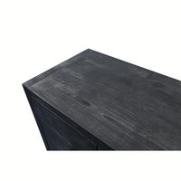 Elegant Antique Carved Flower Door Handle For Four-Door Cabinet - Perfect For Living Room, Kitchen, Or Hallway (Black Finish)