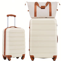 Lightweight 2-Piece Hardshell Luggage Set With Spinner Wheels And TSA Lock - 20" And 28" Suitcases For Effortless Travel