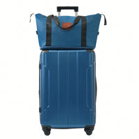 Expandable 6-Piece Hardshell Luggage Set With Wheels And TSA Lock - Lightweight Travel Suitcases In Blue For Men And Women