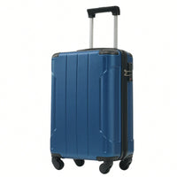 Expandable 6-Piece Hardshell Luggage Set With Wheels And TSA Lock - Lightweight Travel Suitcases In Blue For Men And Women