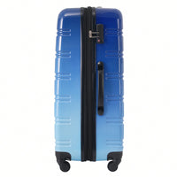 Gradient Color Lightweight Hardshell Luggage Set 3 Piece Spinner Suitcase with TSA Lock 20 24 28 Pink Yellow