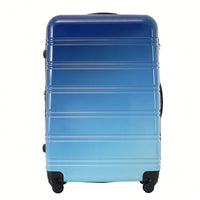 Gradient Color Lightweight Hardshell Luggage Set 3 Piece Spinner Suitcase with TSA Lock 20 24 28 Pink Yellow