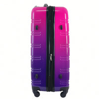Gradient Color Lightweight Hardshell Luggage Set 3 Piece Spinner Suitcase with TSA Lock 20 24 28 Pink Yellow