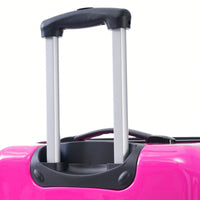 Gradient Color Lightweight Hardshell Luggage Set 3 Piece Spinner Suitcase with TSA Lock 20 24 28 Pink Yellow