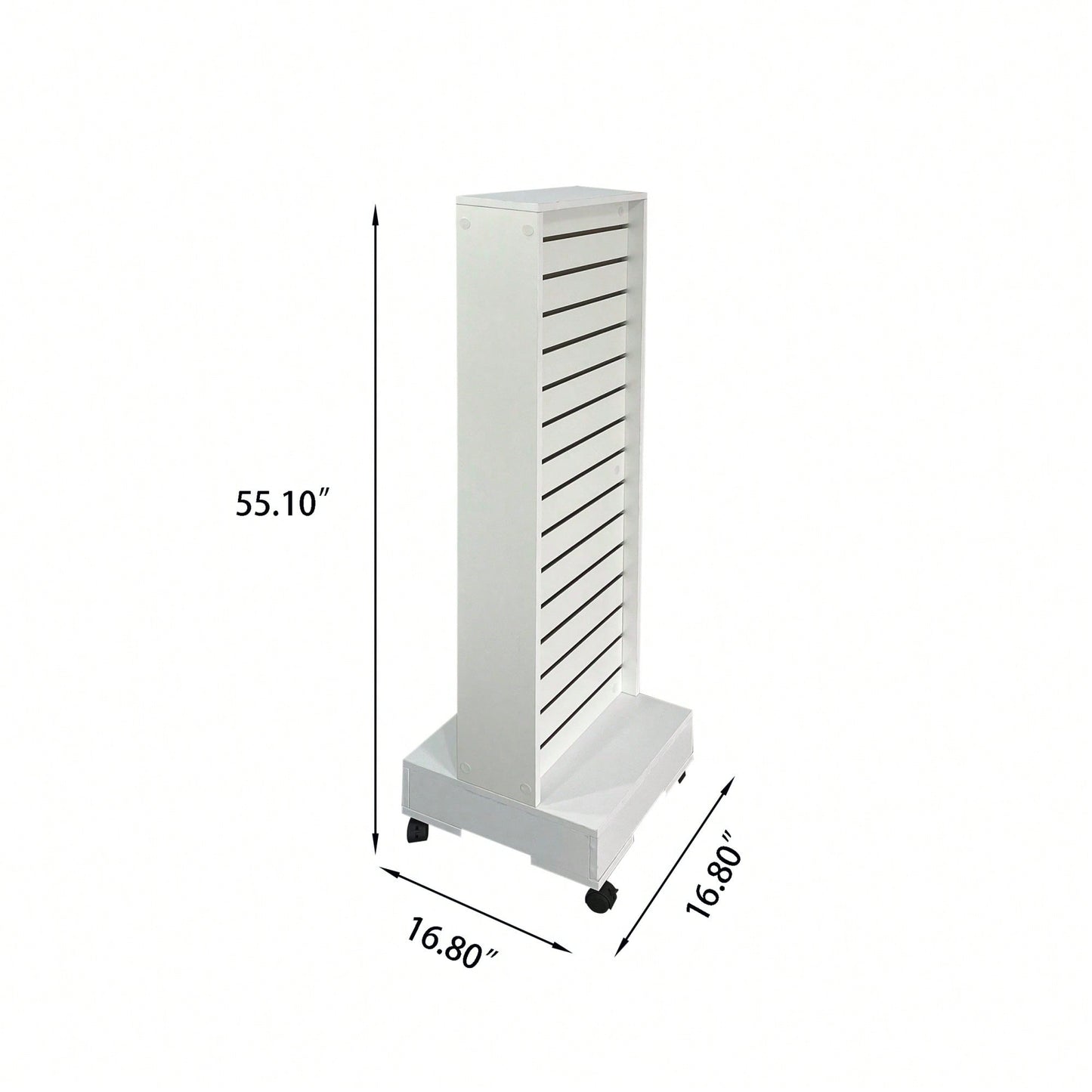 Versatile Double-Sided Slatwall Display Cabinet For Organized Retail Showcases And Merchandise Presentation