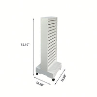 Versatile Double-Sided Slatwall Display Cabinet For Organized Retail Showcases And Merchandise Presentation