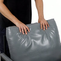 Luxurious Light Tan Accent Arm Chair for Living Room Office Lounge with Thick Cushions and Sturdy Metal Frame