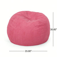 Cozy Modern Corduroy Bean Bag Chair In Dark Teal – Stylish And Comfortable Lounge Seating For Any Space