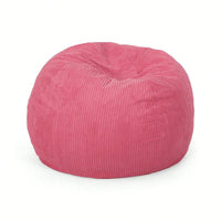 Cozy Modern Corduroy Bean Bag Chair In Dark Teal – Stylish And Comfortable Lounge Seating For Any Space