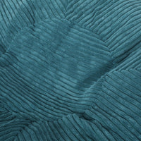 Cozy Modern Corduroy Bean Bag Chair In Dark Teal – Stylish And Comfortable Lounge Seating For Any Space