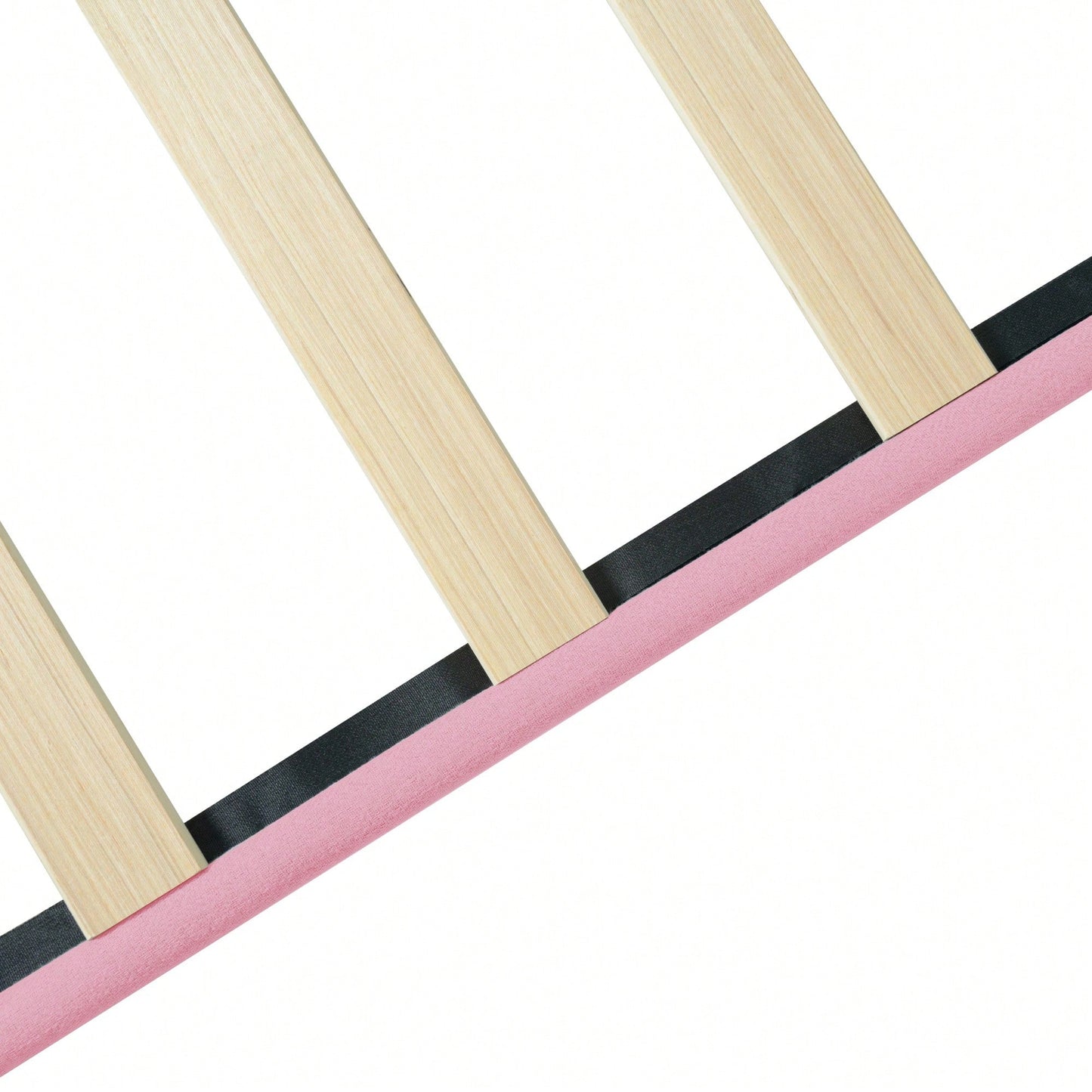 Chic Pink Queen Upholstered Platform Bed Frame with Button Tufted Headboard No Box Spring Needed Easy Assembly