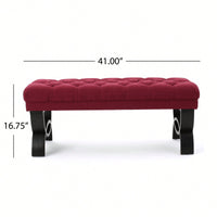 Luxurious Velvet Storage Ottoman For Living Room & Bedroom Decor