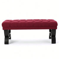 Luxurious Velvet Storage Ottoman For Living Room & Bedroom Decor