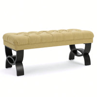 Luxurious Velvet Storage Ottoman For Living Room & Bedroom Decor