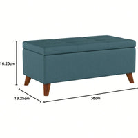 Multi-Functional Storage Ottoman With Stylish Design And Hidden Compartment For Living Room Organization