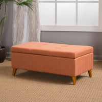 Multi-Functional Storage Ottoman With Stylish Design And Hidden Compartment For Living Room Organization