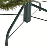Stunning 7' Hinged Artificial Christmas Tree With 500 Lights - 48" Diameter, 1110 Tips For A Festive Touch