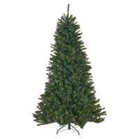 7-Foot Hinged Christmas Tree With 500 UL Multi-Colored Lights - 48-Inch Diameter Holiday Decor