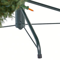 7-Foot Hinged Christmas Tree With 500 UL Multi-Colored Lights - 48-Inch Diameter Holiday Decor